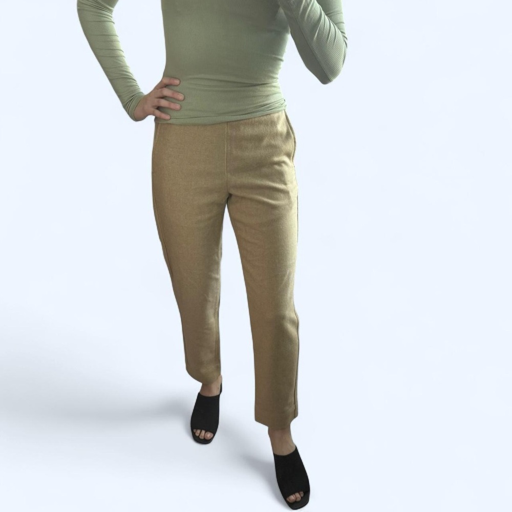 everlane straight leg wool trousers